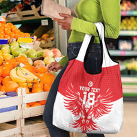 Custom Tunisia Football Grocery Bag Eagles of Carthage Spirit - Wonder Print Shop