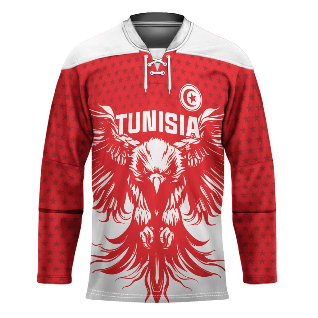 Custom Tunisia Football Hockey Jersey Eagles of Carthage Spirit - Wonder Print Shop