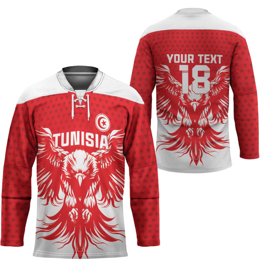 Custom Tunisia Football Hockey Jersey Eagles of Carthage Spirit - Wonder Print Shop