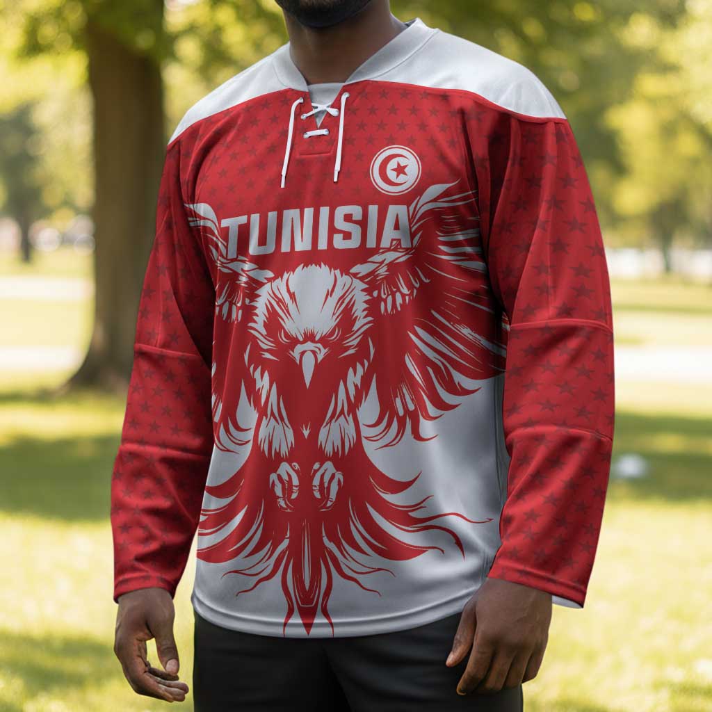 Custom Tunisia Football Hockey Jersey Eagles of Carthage Spirit - Wonder Print Shop