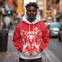 Custom Tunisia Football Hoodie Eagles of Carthage Spirit - Wonder Print Shop