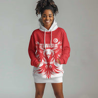 Custom Tunisia Football Hoodie Dress Eagles of Carthage Spirit - Wonder Print Shop