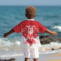 Custom Tunisia Football Kid Hawaiian Shirt Eagles of Carthage Spirit - Wonder Print Shop