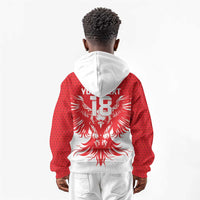 Custom Tunisia Football Kid Hoodie Eagles of Carthage Spirit - Wonder Print Shop