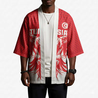 Custom Tunisia Football Kimono Eagles of Carthage Spirit - Wonder Print Shop