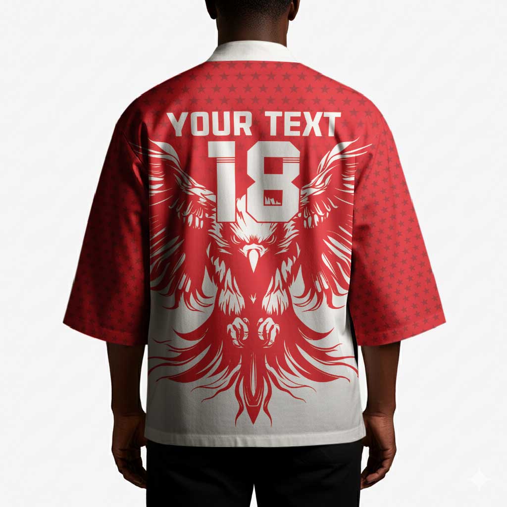 Custom Tunisia Football Kimono Eagles of Carthage Spirit - Wonder Print Shop