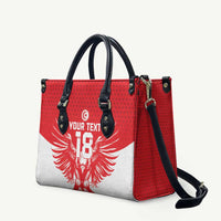 Custom Tunisia Football Leather Bag Eagles of Carthage Spirit - Wonder Print Shop