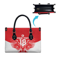 Custom Tunisia Football Leather Bag Eagles of Carthage Spirit - Wonder Print Shop