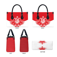 Custom Tunisia Football Leather Bag Eagles of Carthage Spirit - Wonder Print Shop