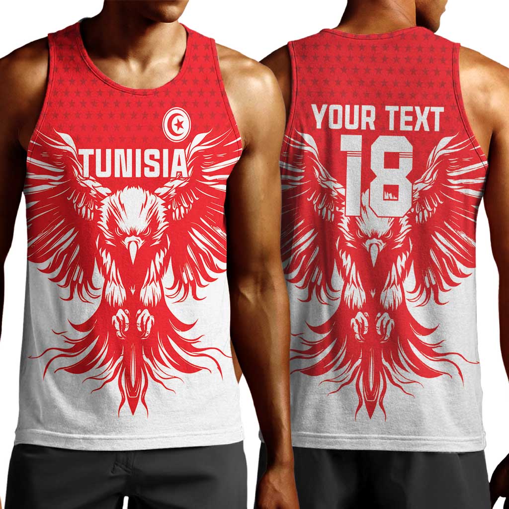 Custom Tunisia Football Men Tank Top Eagles of Carthage Spirit - Wonder Print Shop