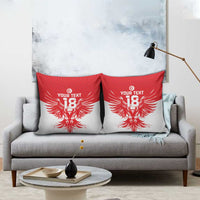 Custom Tunisia Football Pillow Cover Eagles of Carthage Spirit - Wonder Print Shop