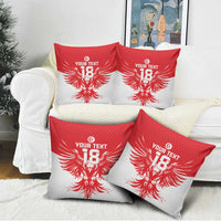 Custom Tunisia Football Pillow Cover Eagles of Carthage Spirit - Wonder Print Shop