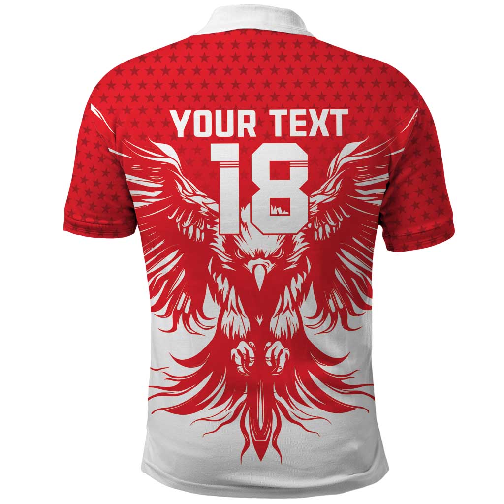 Custom Tunisia Football Polo Shirt Eagles of Carthage Spirit - Wonder Print Shop