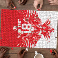Custom Tunisia Football Puzzle Eagles of Carthage Spirit - Wonder Print Shop