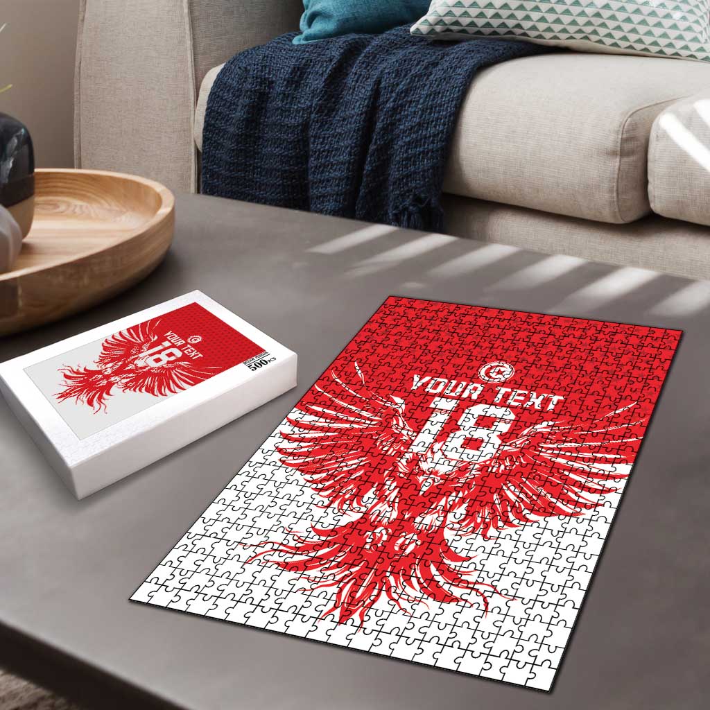 Custom Tunisia Football Puzzle Eagles of Carthage Spirit - Wonder Print Shop