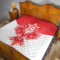 Custom Tunisia Football Quilt Eagles of Carthage Spirit - Wonder Print Shop