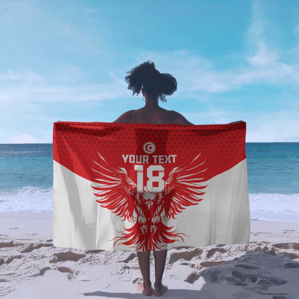 Custom Tunisia Football Sarong Eagles of Carthage Spirit - Wonder Print Shop