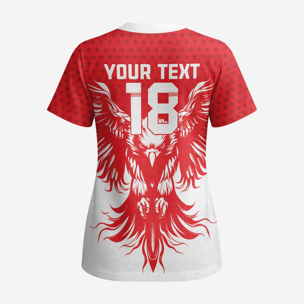 Custom Tunisia Football Scrub Top Eagles of Carthage Spirit - Wonder Print Shop