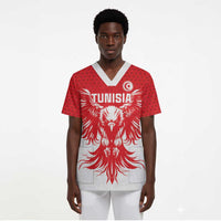 Custom Tunisia Football Scrub Top Eagles of Carthage Spirit - Wonder Print Shop