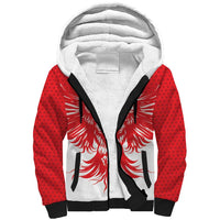 Custom Tunisia Football Sherpa Hoodie Eagles of Carthage Spirit - Wonder Print Shop