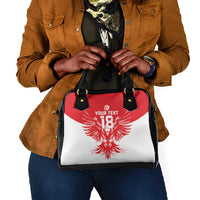 Custom Tunisia Football Shoulder Handbag Eagles of Carthage Spirit - Wonder Print Shop