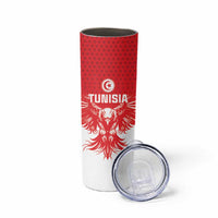 Custom Tunisia Football Skinny Tumbler Eagles of Carthage Spirit - Wonder Print Shop