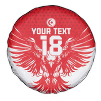 Custom Tunisia Football Spare Tire Cover Eagles of Carthage Spirit - Wonder Print Shop