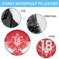 Custom Tunisia Football Spare Tire Cover Eagles of Carthage Spirit - Wonder Print Shop