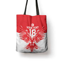Custom Tunisia Football Tote Bag Eagles of Carthage Spirit - Wonder Print Shop