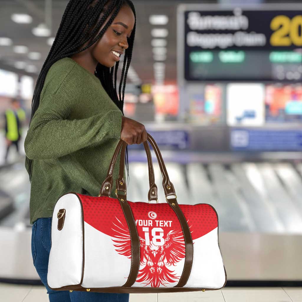 Custom Tunisia Football Travel Bag Eagles of Carthage Spirit - Wonder Print Shop