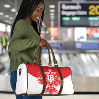 Custom Tunisia Football Travel Bag Eagles of Carthage Spirit - Wonder Print Shop