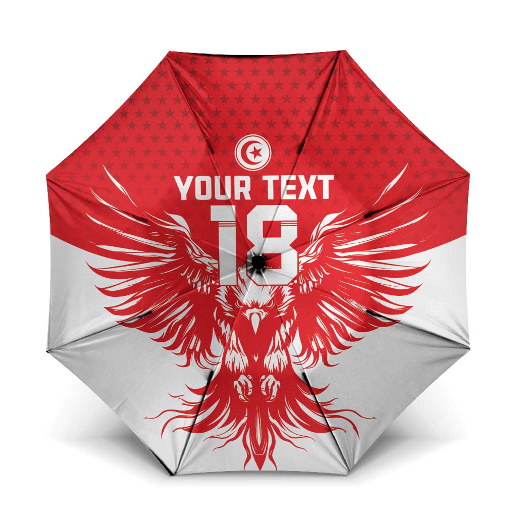 Custom Tunisia Football Umbrella Eagles of Carthage Spirit - Wonder Print Shop