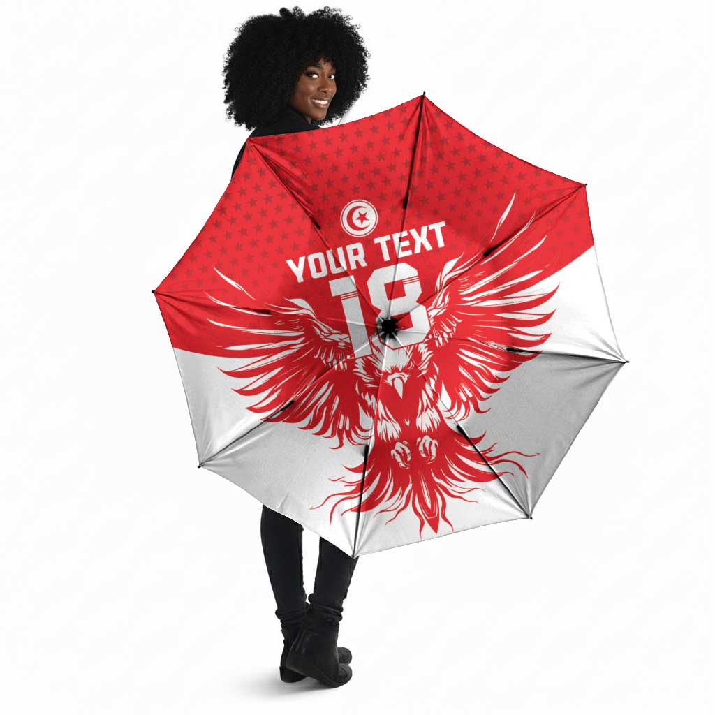 Custom Tunisia Football Umbrella Eagles of Carthage Spirit - Wonder Print Shop