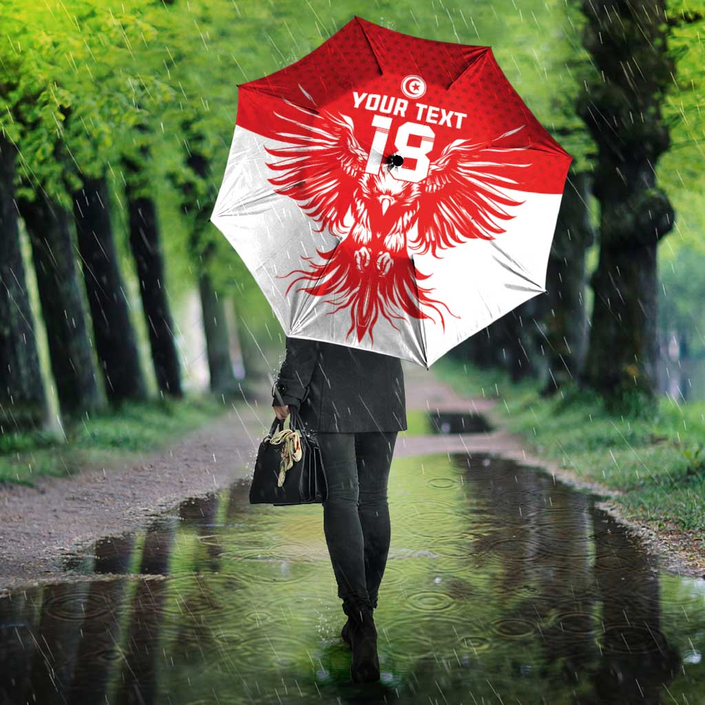 Custom Tunisia Football Umbrella Eagles of Carthage Spirit - Wonder Print Shop