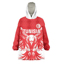 Custom Tunisia Football Wearable Blanket Hoodie Eagles of Carthage Spirit - Wonder Print Shop
