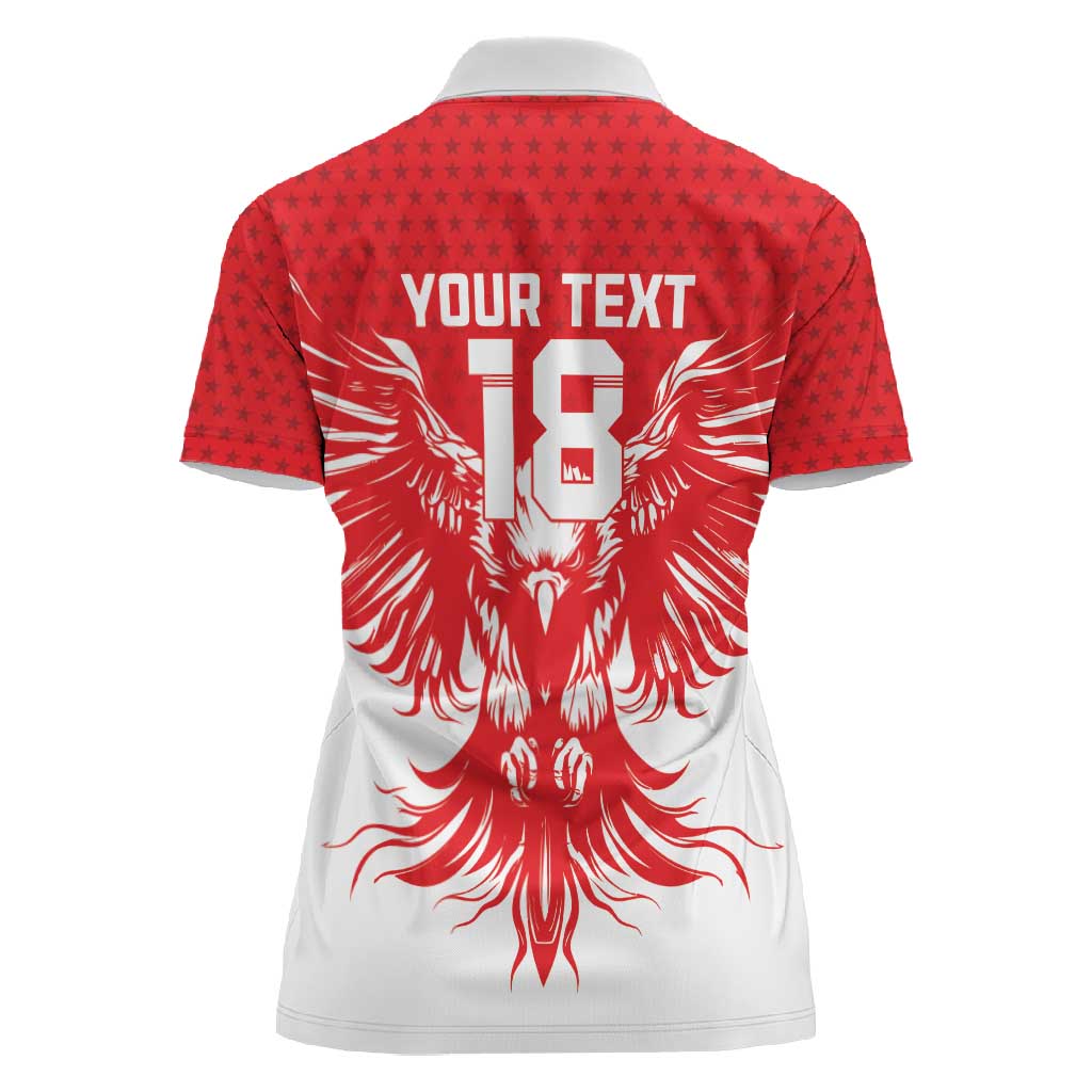 Custom Tunisia Football Women Polo Shirt Eagles of Carthage Spirit - Wonder Print Shop