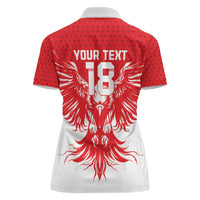 Custom Tunisia Football Women Polo Shirt Eagles of Carthage Spirit - Wonder Print Shop