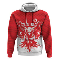 Custom Tunisia Football Zip Hoodie Eagles of Carthage Spirit - Wonder Print Shop