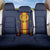 Custom Spain Football Back Car Seat Cover La Roja With Carnation Pattern