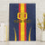 Custom Spain Football Canvas Wall Art La Roja With Carnation Pattern