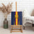 Custom Spain Football Canvas Wall Art La Roja With Carnation Pattern