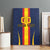 Custom Spain Football Canvas Wall Art La Roja With Carnation Pattern
