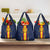 Custom Spain Football Grocery Bag La Roja With Carnation Pattern