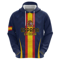 Custom Spain Football Hoodie La Roja With Carnation Pattern