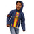 Custom Spain Football Kid Hoodie La Roja With Carnation Pattern