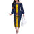Custom Spain Football Off The Shoulder Long Sleeve Dress La Roja With Carnation Pattern