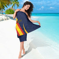 Custom Spain Football Sarong La Roja With Carnation Pattern