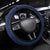 Spain Football Steering Wheel Cover La Roja With Carnation Pattern