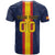 Custom Spain Football T Shirt La Roja With Carnation Pattern