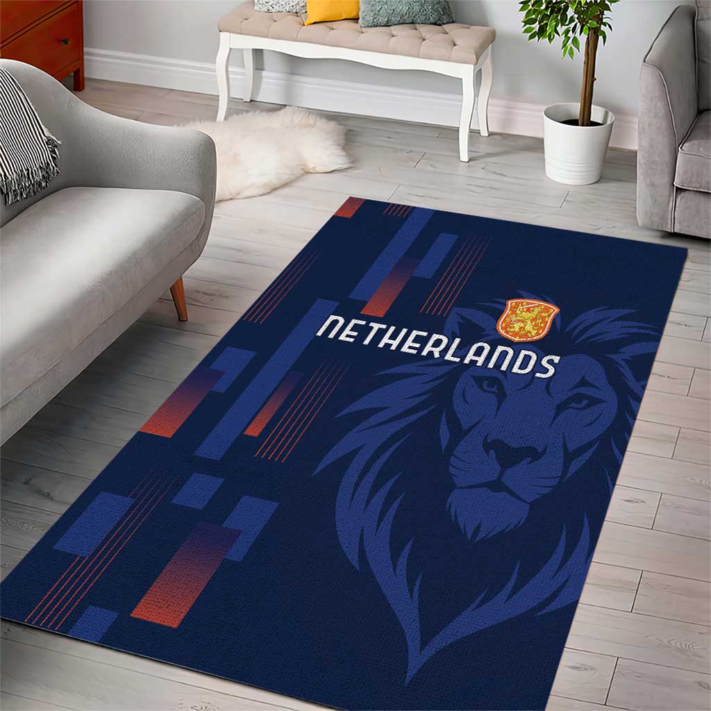 Netherlands Football Area Rug Lion Head Simply Het Nederlands Elftal